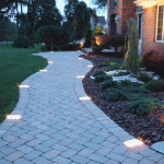 Paving stones with light