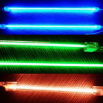 Neon lamps of various colors