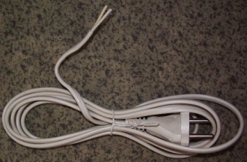 Two wires from an electric plug