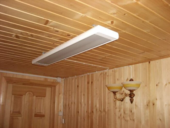 Using IR heaters in a wooden house