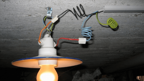 How to make safe lighting in the basement?