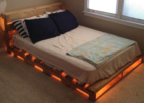 The original bed of pallets