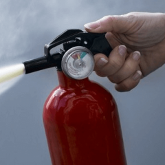 What fire extinguishers are used to extinguish electrical wiring?