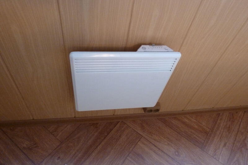 Wall heater made of PVC panels