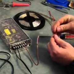 Step-by-step instructions for connecting an LED strip