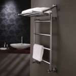 Comfortable ladder with a shelf