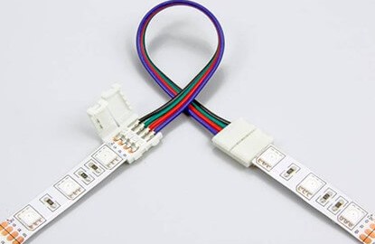 Методи за свързване на сегменти от LED лента