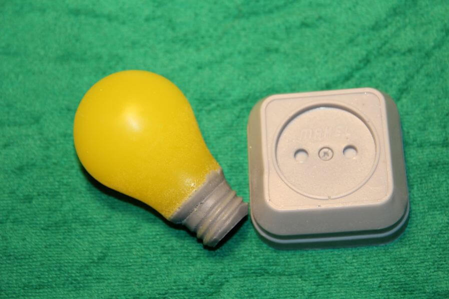 Light bulb and outlet soap