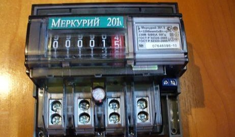 Overview of the electricity meter Mercury 201