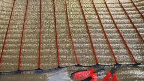 Polaganje podnog grijanja ugljičnih vlakana za pločice i laminat