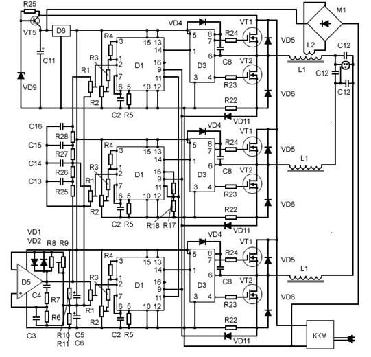Voltage converter circuit 220/380