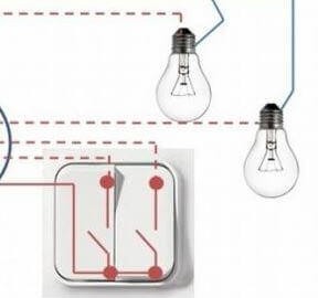 Opcije za spajanje dvije žarulje na jedan prekidač