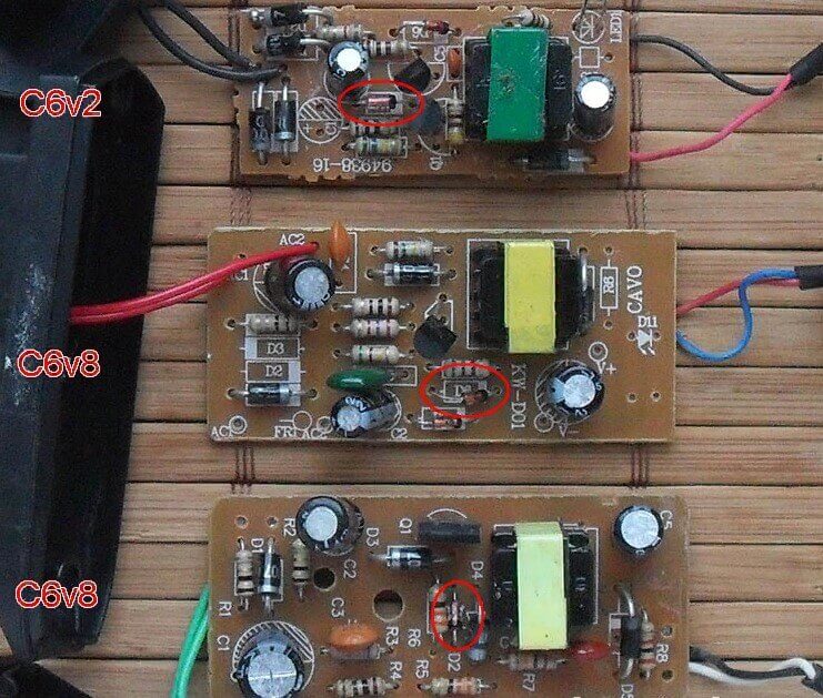 Zener diode on the board