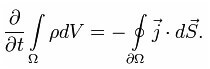 Continuity equation
