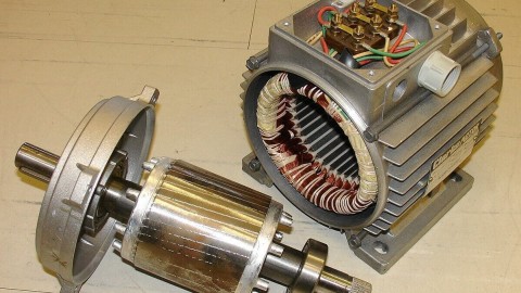 What is a rotor and stator in an electric motor