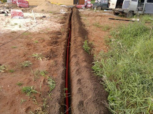 Cable in the trench