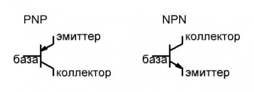 PNP и NPN транзистор