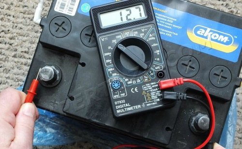 Measurement on the car battery