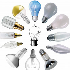 Which lamps are the brightest: LED, fluorescent or halogen?