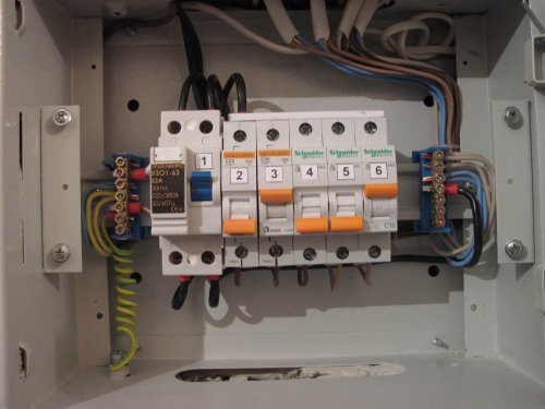 Automatic machines in the apartment electrical panel